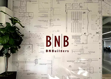 Construction Office Branded Wall Sign