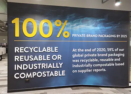 Sustainable Branding Wall Graphics