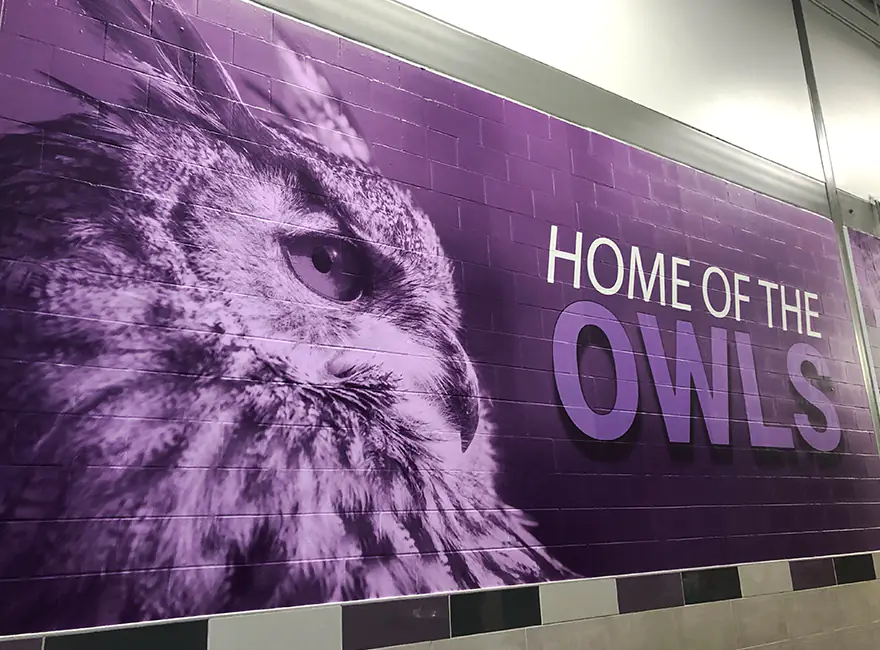 Printed Mascot Wall Mural