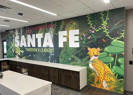 Educational Mural Backdrop