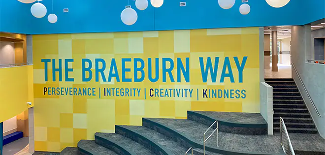 Printed School Wall Design