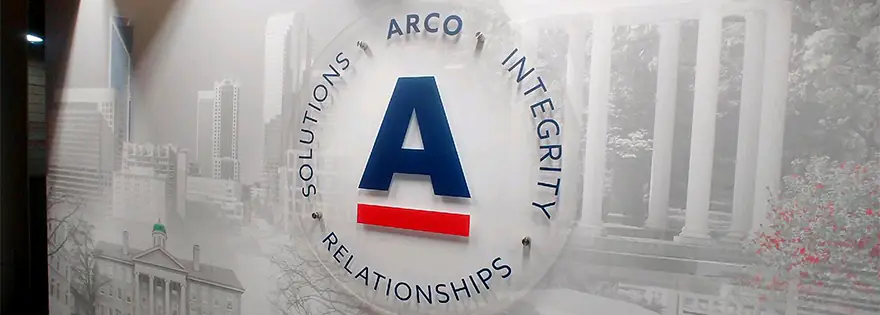 Branded Glass Display 