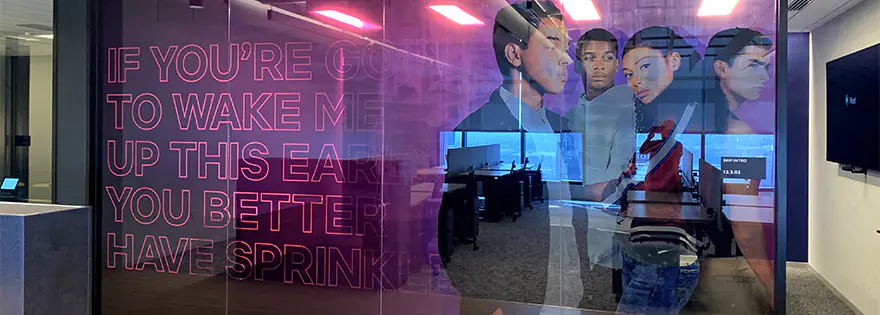 Entertainment Office Wall Branding
