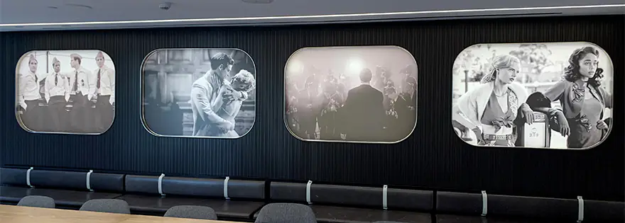 Classic Movie Prints on Wall