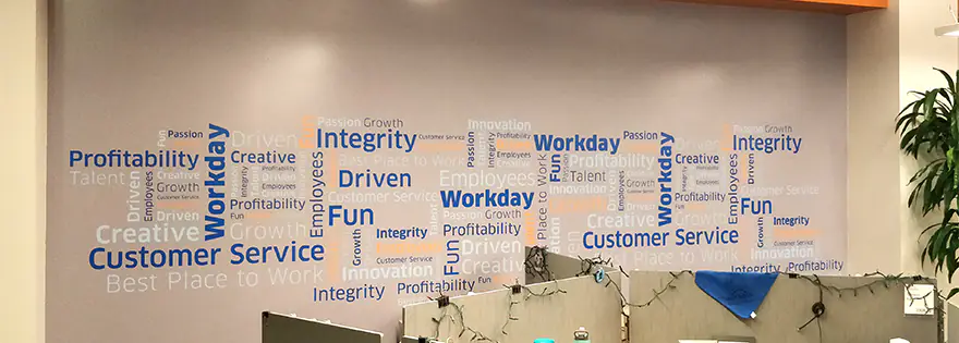 Wall Decal for Finance Firm