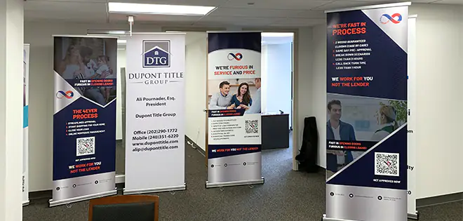 Roll-Up Banners for Finance