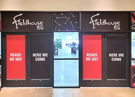 Branded Gym Entry Graphics
