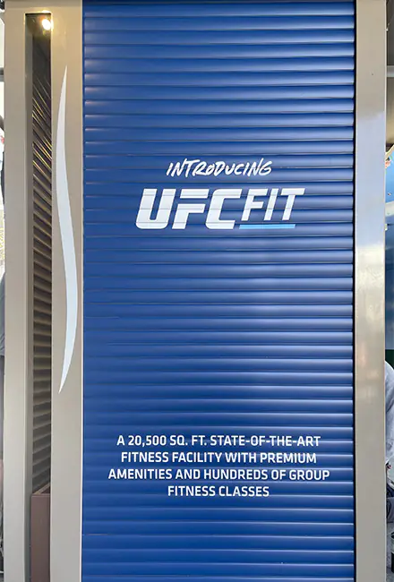 UFC Fit Gym Sign