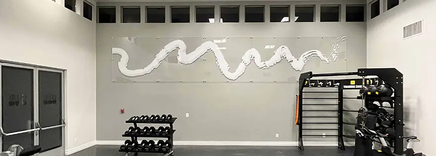 Minimalist Gym Wall Design