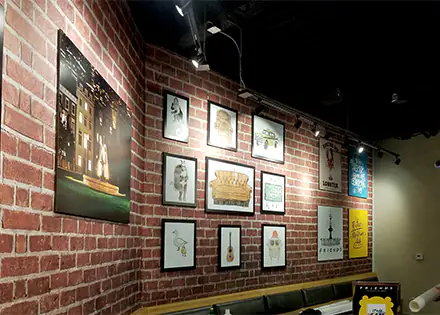 Gallery Wall in Cafe 