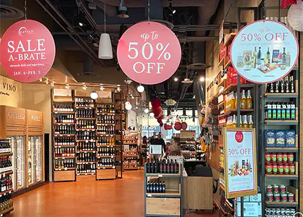 Beverage Shop Promotional Display