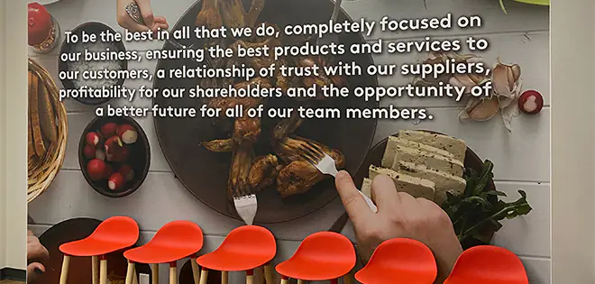 Food-Themed Mission Wall Art