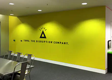 Conference room wall graphics