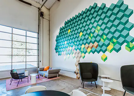 Real Estate Office Wall Design