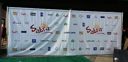 Custom Step Repeat Backdrop