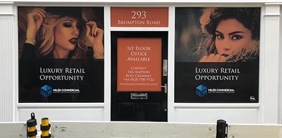 Promotional Storefront Window Wrap