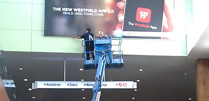 Large Outdoor Sign Installation