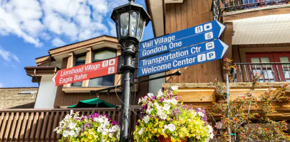 Clear Directional Arrow Sign