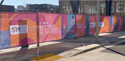 Printed Construction Fence Banners