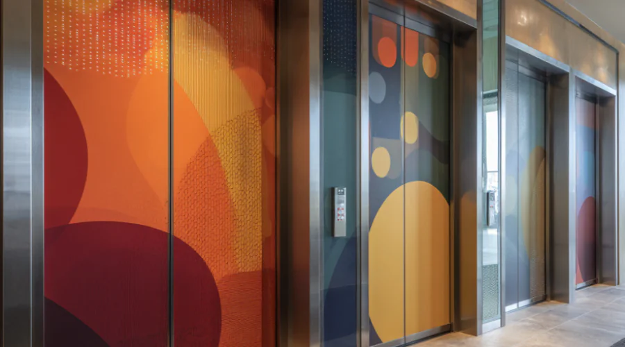 Elevator Door Graphics Design