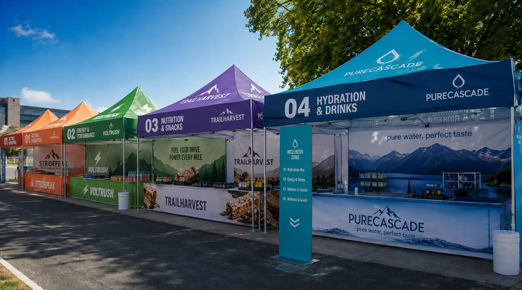 Riot Tent Branding